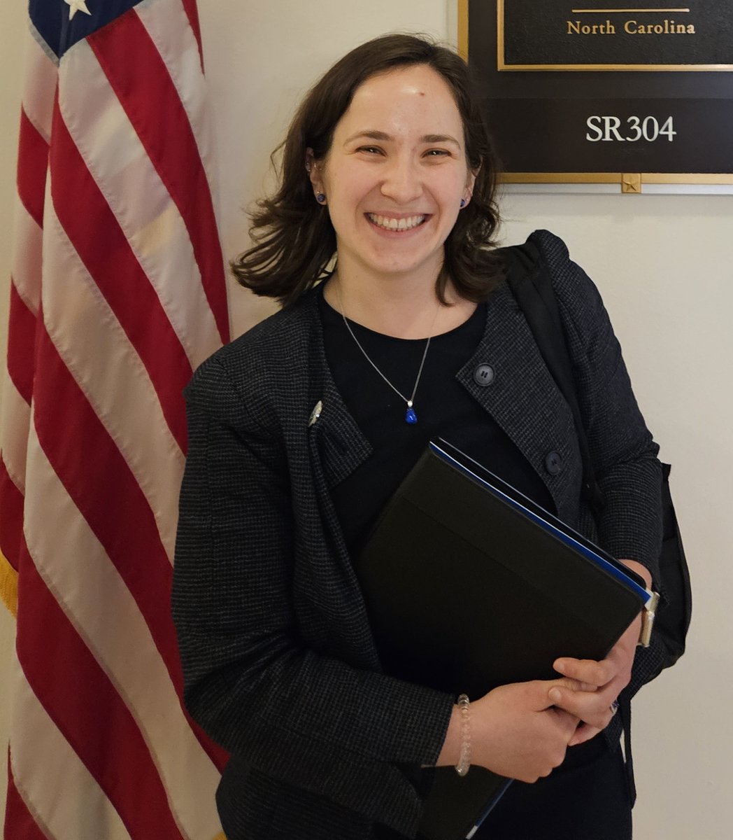 theAGU's tweet image. 🌟 Meet Emma Coltoff (@EColtoff), a PhD student in biomedical engineering at @wakeforestmed in North Carolina. A member of AGU’s Local Science Partners, Emma recently visited Capitol Hill for a Congressional Visit Day. 

Here are her thoughts on the importance of #sciencepolicy