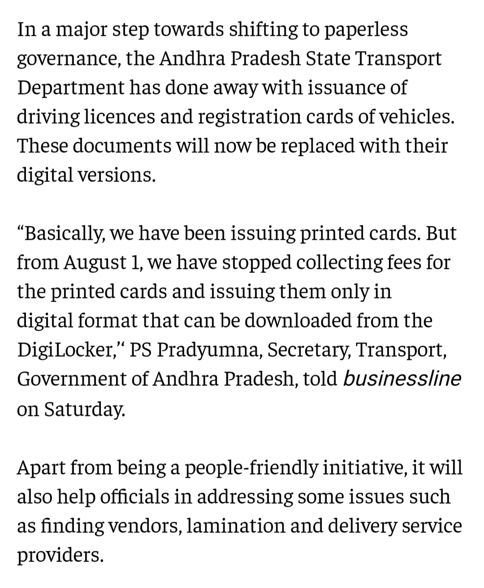 Dangerous virtualization and a significant degradation of something that is a valuable identity marker.

DigiLocker in this context means aadhaar, no less. Contemptuous negation of the SC aadhaar verdict by the State.

Screw them.

DEMAND a physical document.

#DestroyTheAadhaar