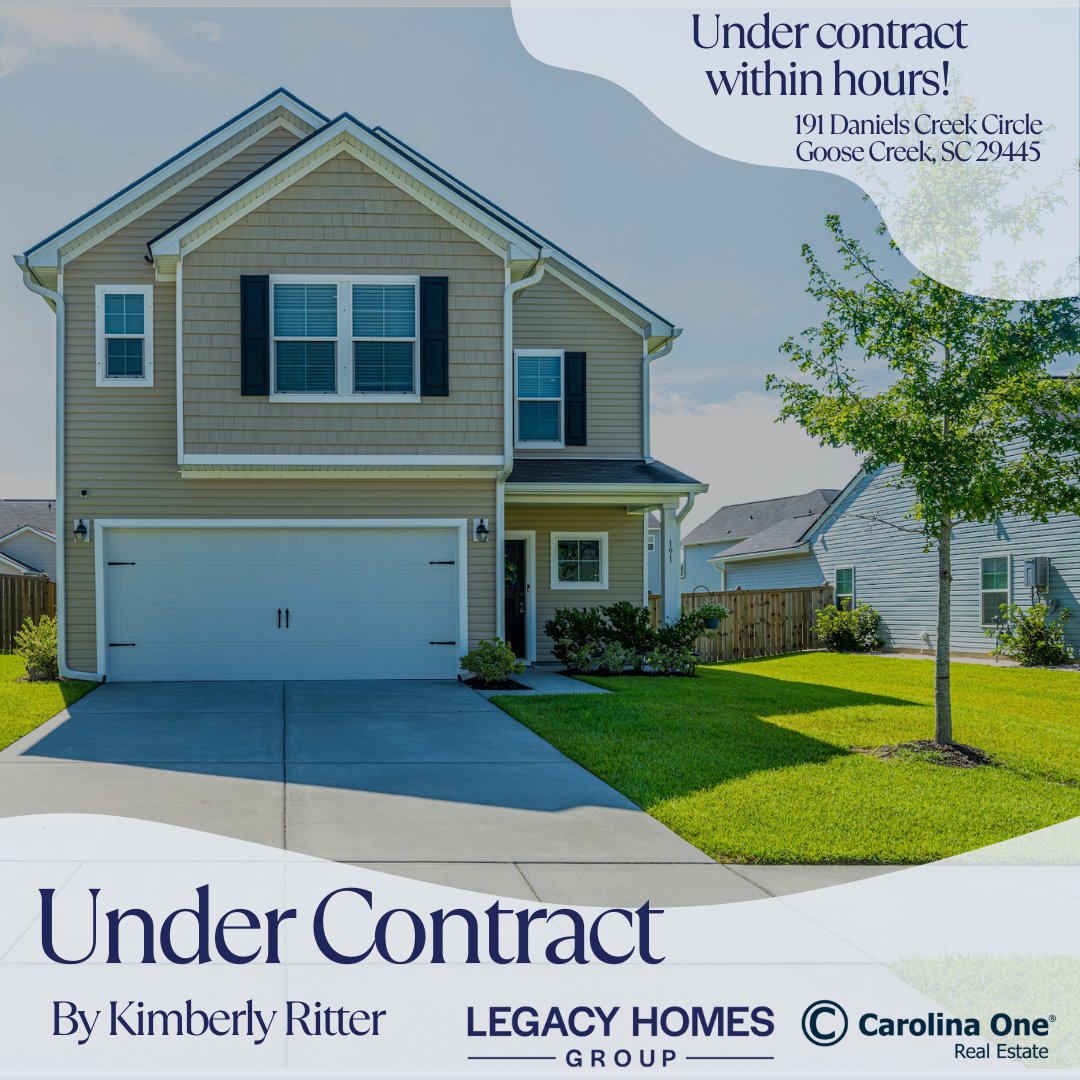 This beautiful home came on the market and went under contract within hours!  Find out how we can make your home journey just as stress free!  Contact us today. 

#stressfree #undercontract #justsold #chsrealestate #charlestonsc #charlestondreamhome #charlestonrealestate