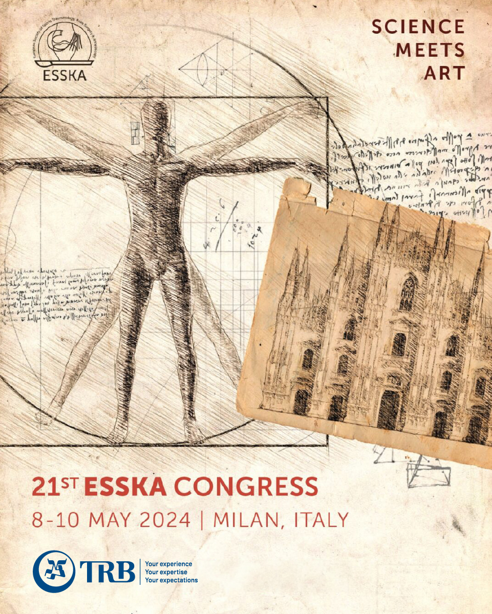 TRB_Intl's tweet photo. Only 2 weeks left until the ESSKA Congress in Milan (8-10 May)! Come visit our booth No. 4-08 to discuss sports injuries, degenerative diseases, and how we can improve patient care together.  #ESSKA #Ortho #SportsMed

Learn more https://t.co/e2zA8C4lDP https://t.co/ldsZr8hpSm