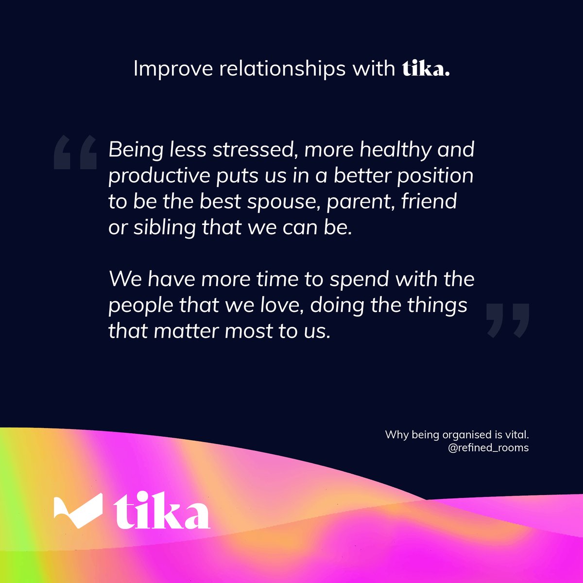 tikaverse's tweet photo. Tika, more time to spend with the people that we love.

Streamline life’s demands ✅

Available on App Store Google Play now.

#Tikaverse #Tika #MoreTimeForLife #MakeLifeFlow #LetsGoWithTheFlow #TikdOff #EnterYourTikaverse #EmptyYourStressBucket https://t.co/WVjTZyxbqk