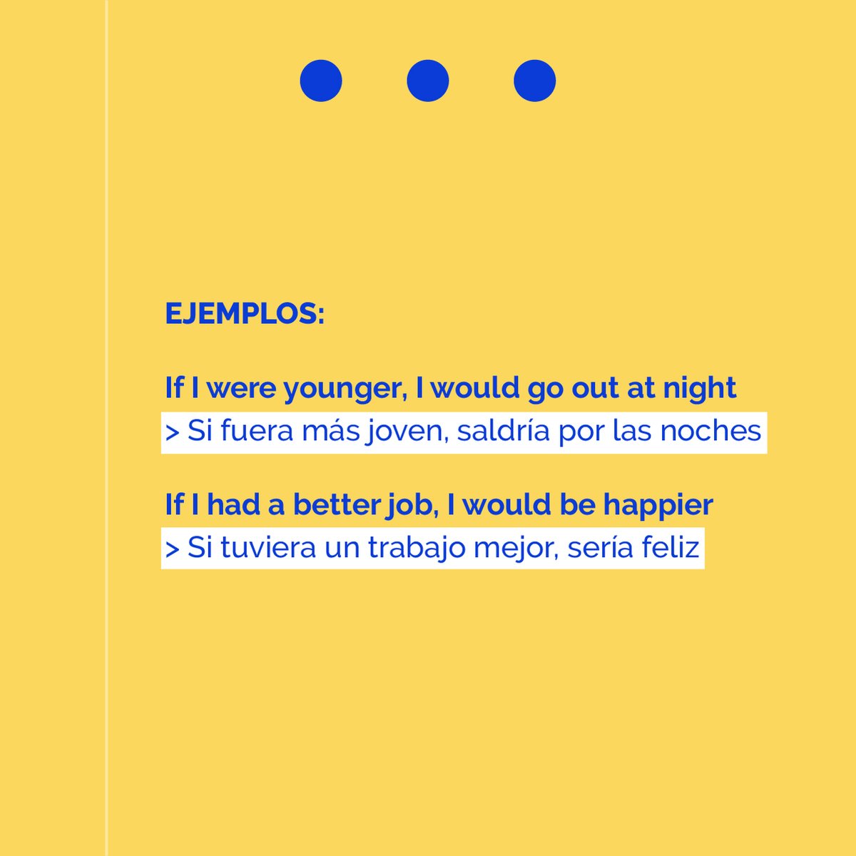 thatsenglish's tweet photo. Hoy vas a aprender los usos del second conditional en inglés 👇
¡Guarda este post y ponte a practicar!
#ThatsEnglish #Grammar #Conditionals #SecondConditional #AprendeInglés https://t.co/Qqpq91N5bP
