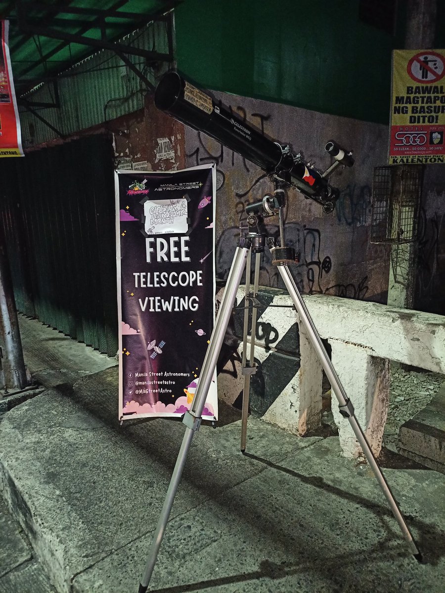 MlaStreetAstro's tweet photo. Continuing this month's @GAM_AWB by Free Telescope Viewing of our Full #Moon along Gen. Kalentong St., Mandaluyong City.

#MSAFTV #GAM2024PH https://t.co/uIm1PGc2Ed