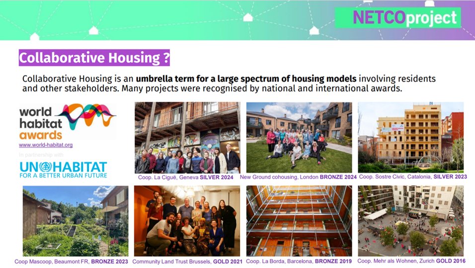 Yesterday, as @NETCOproject announced their new Sustainable #CollaborativeHousing report, Pierre Arnold shared details of award-winning collaborative housing models & the reports' key policy recommendations for governments & the EU. Download the Report👇 netcoproject.org/#download-our-…