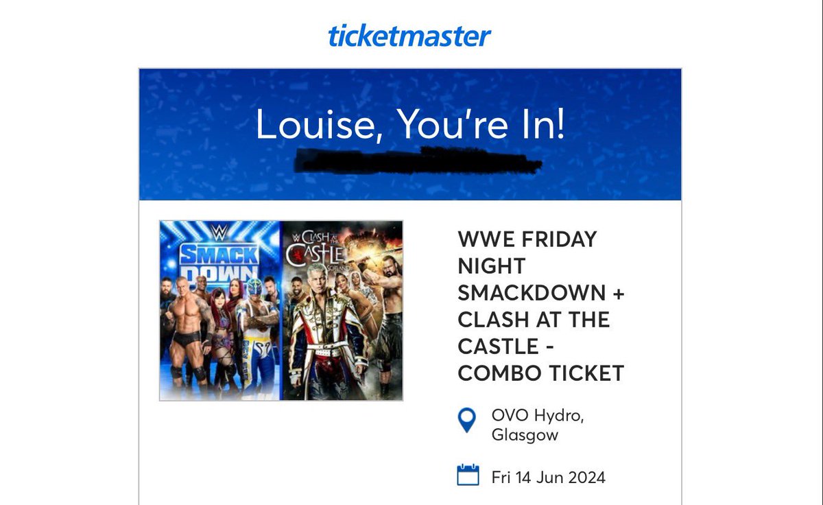 2 weeks ago I was at Philly when @CodyRhodes won the title at mania, and now I’m going to see him again in #Glasgow defend the title #WWECastle #ClashAtTheCastle