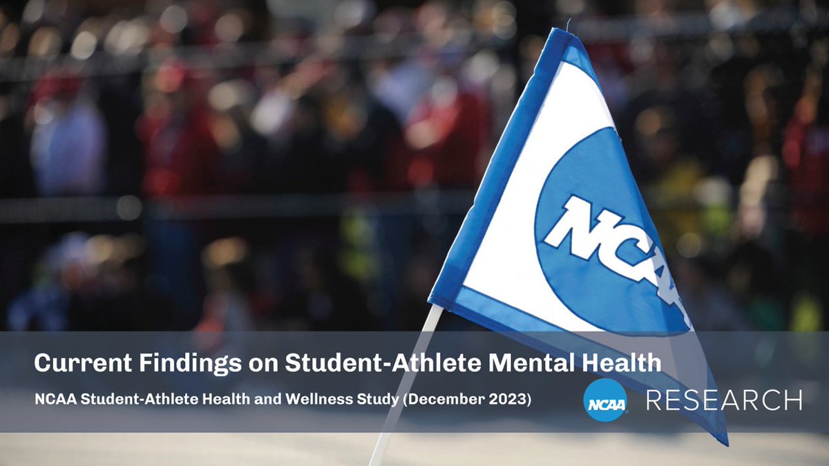 Explore detailed data on the self-reported mental health of 23,000 NCAA student-athletes from our recent Health and Wellness Study on.ncaa.com/health-and-wel…. #NCAAInclusion