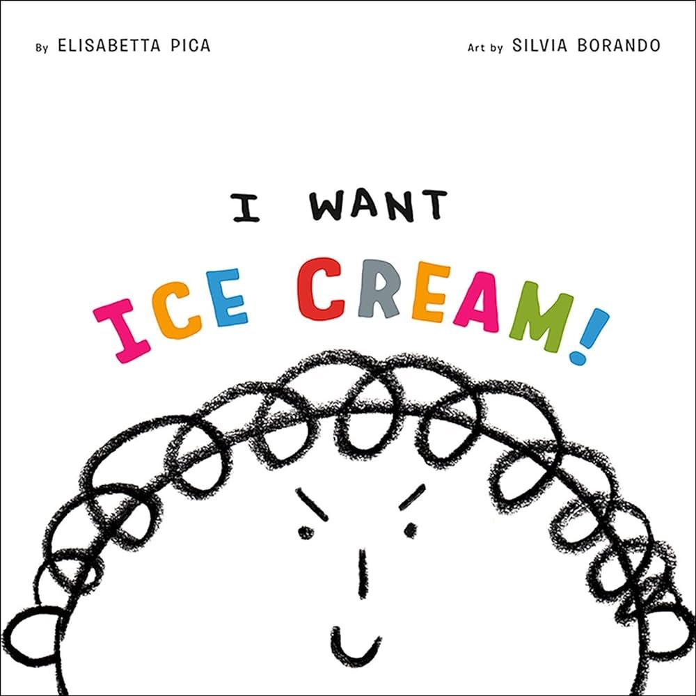 Today we read I want ice cream! by Elisabetta Pica & Silvia Borando, leading to great conversations about how to ask for something we want and also how we don't always get what we want when we want it - there's always tomorrow... and a better approach! #StGregoryReads #SEL @hcdsb