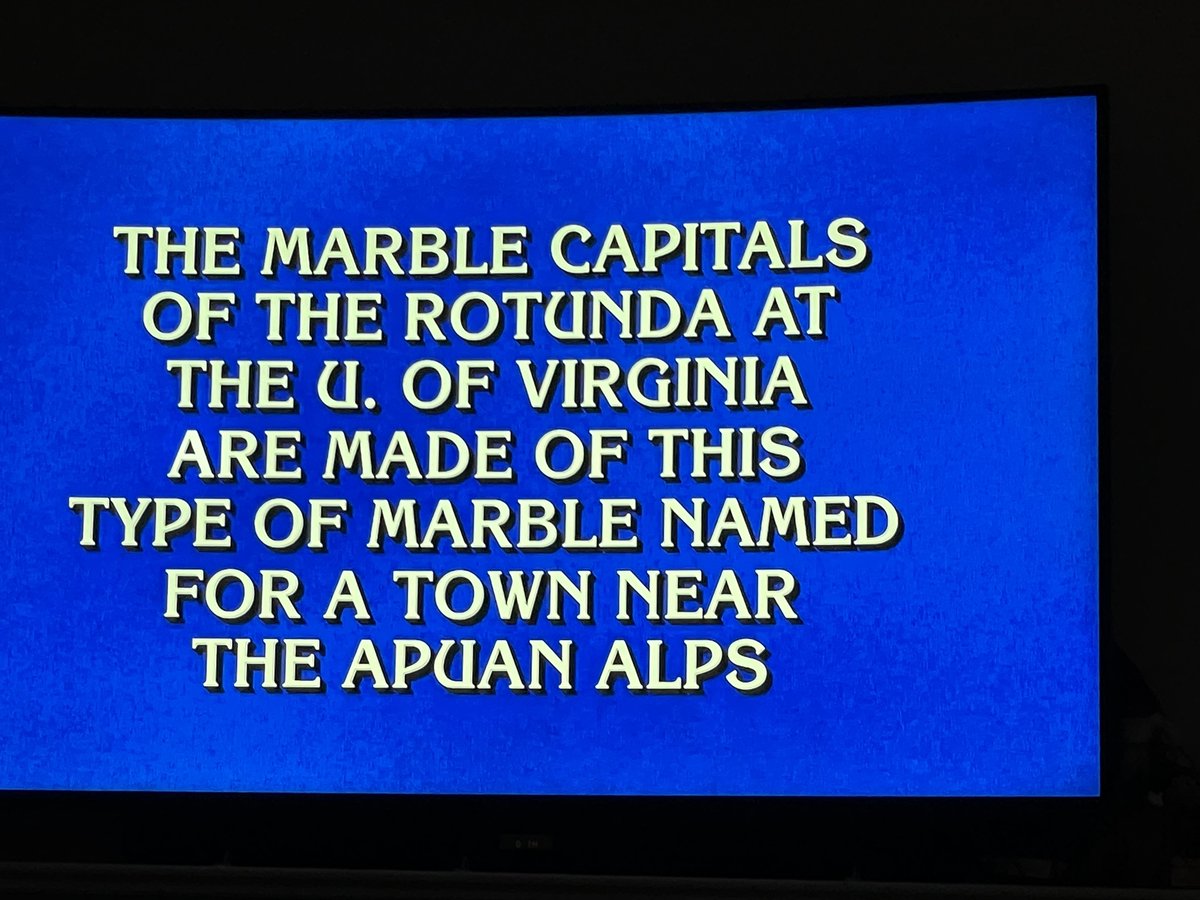 Last night on Jeopardy! What is…