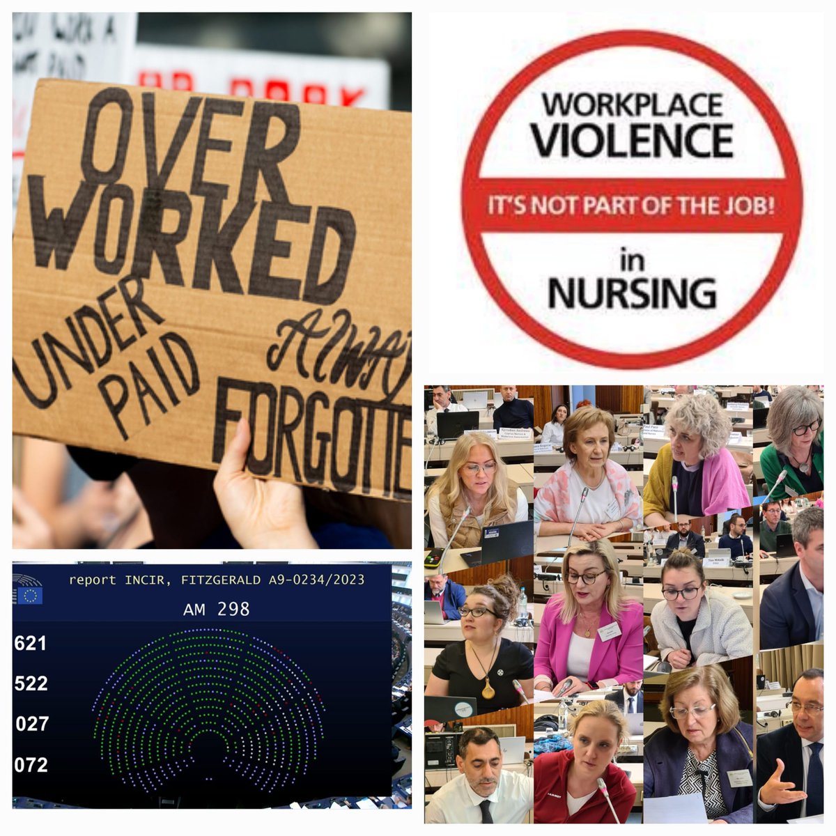 Today the EP voted in favour of the Directive to combat violence against women and domestic violence in the EU. It is a great step forward to ensuring an EU void of gender based violence. #nomoreviolence #Nurses #nursingworkforce #EFN #NoToViolenceAgainstWomenandChildren