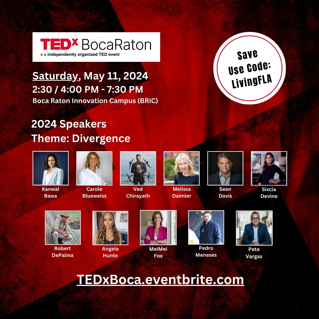 #Save $20 #TEDx #BocaRaton Special bit.ly/4aMUUzv