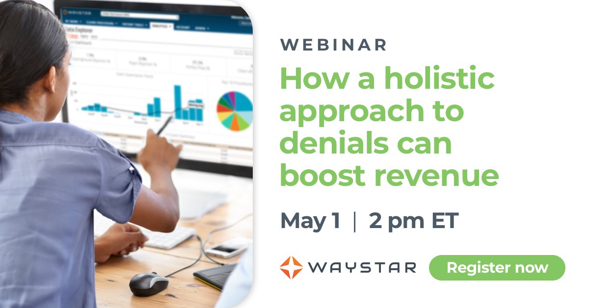 WEBINAR: Is denial prevention or denial management more important for ROI? Watch this webinar to learn how to identify the root causes of denials, implement comprehensive prevention, and activate your teams at key inflection points like the mid-cycle. ow.ly/NsqA50RnjmG