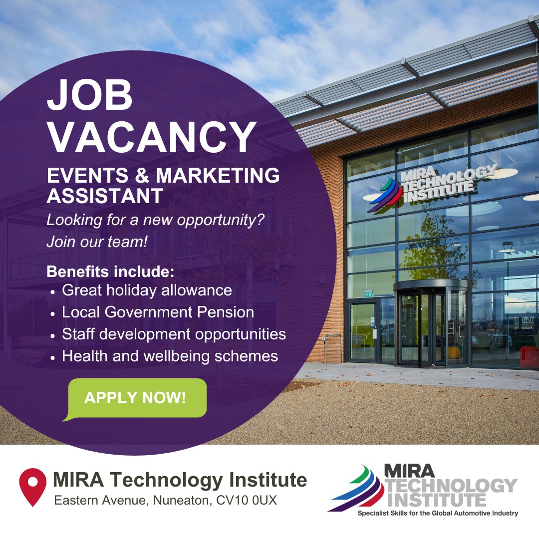 📢 JOB VACANCY ALERT! 💼 Events & Marketing Assistant 💷 £22,600 - £22,942 📍 Nuneaton 🔴 Closing date: 15th May 2024 🔗 Apply today: ow.ly/9h2r50Rnj25 #Nuneaton #Warwickshire #Hinckley #Marketing #Events #Job #Hiring #Opportunity #JobOpportunity #Careers