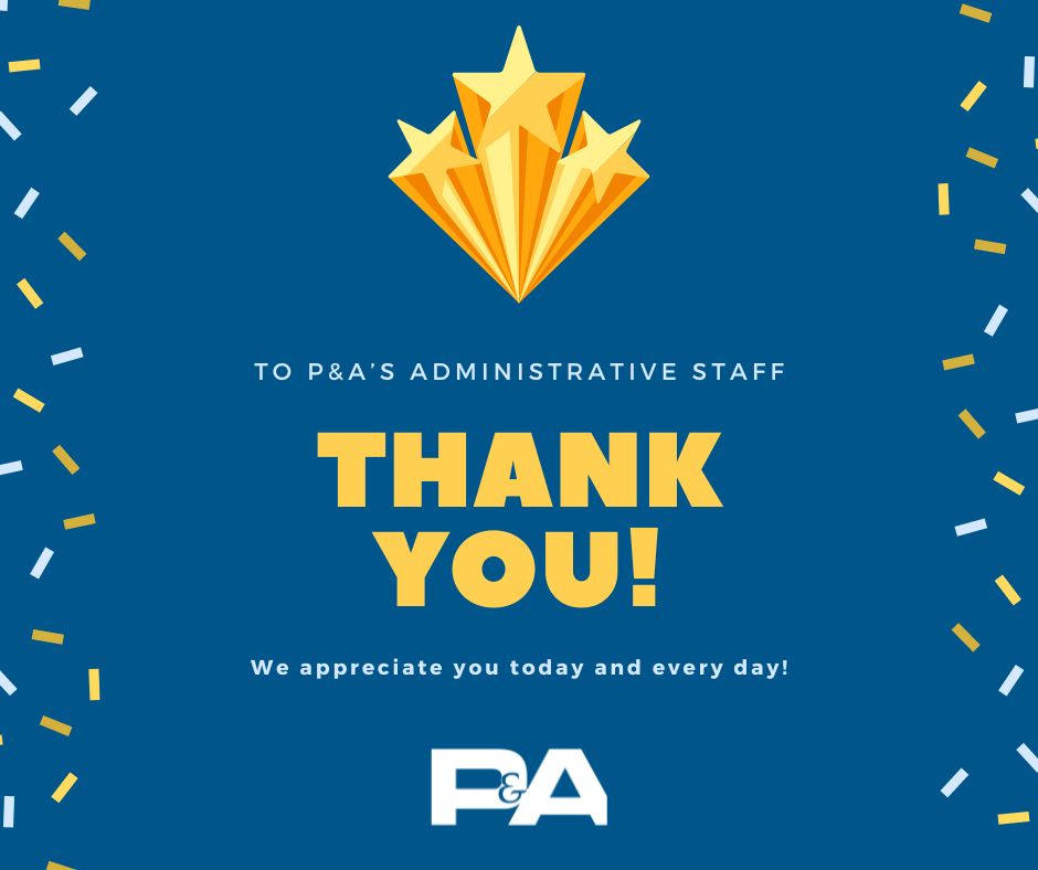 Happy Administrative Professionals Day to our incredible team! Thank you for your hard work that has contributed to P&A’s 46+ years of success! #construction #constructionlaw #PeckarAbramson