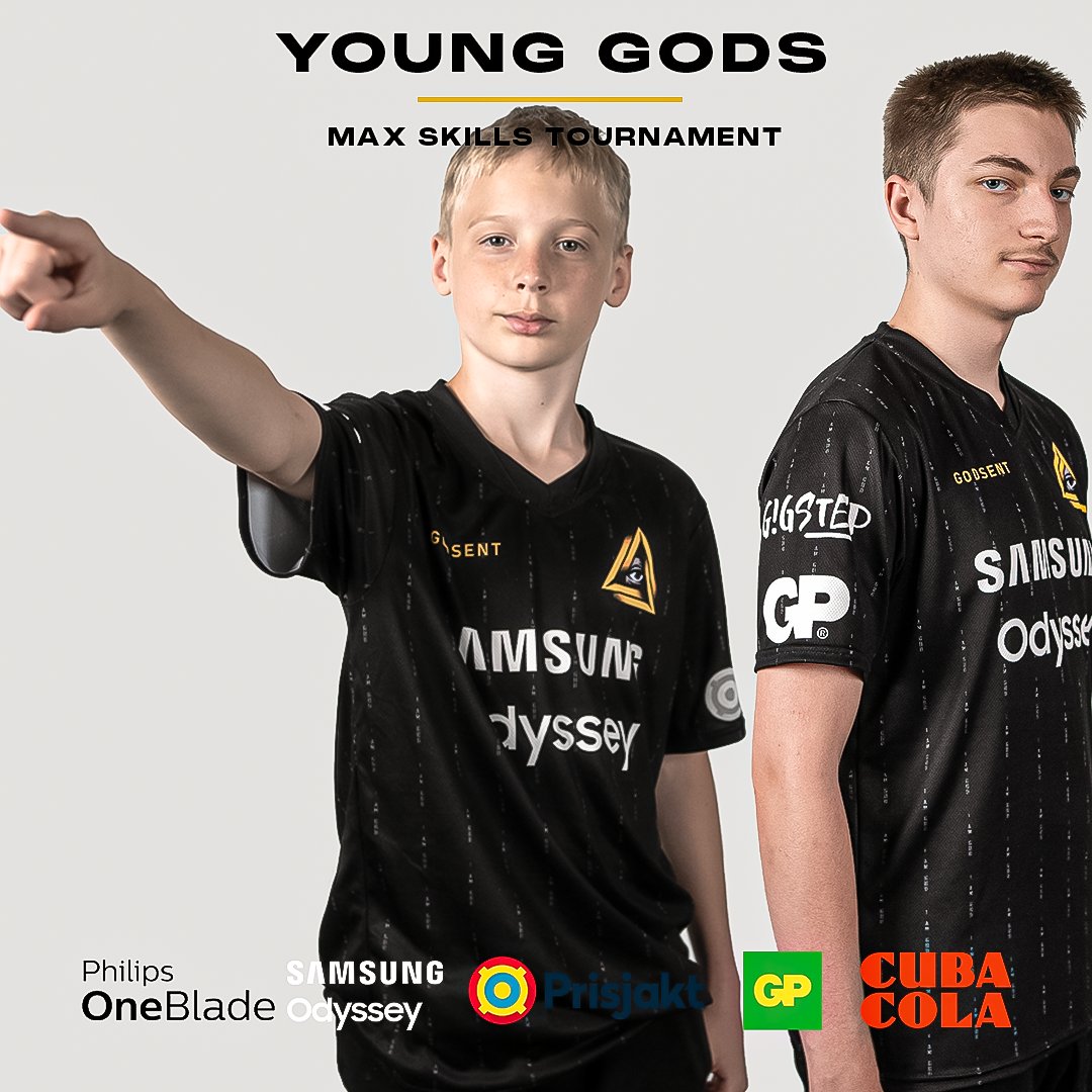 Tonight at 18.00, our Young Gods will contest in the @esportal MAX Skills Tournament. Lets go boys! Watch the stream here: twitch.tv/masterpipe83