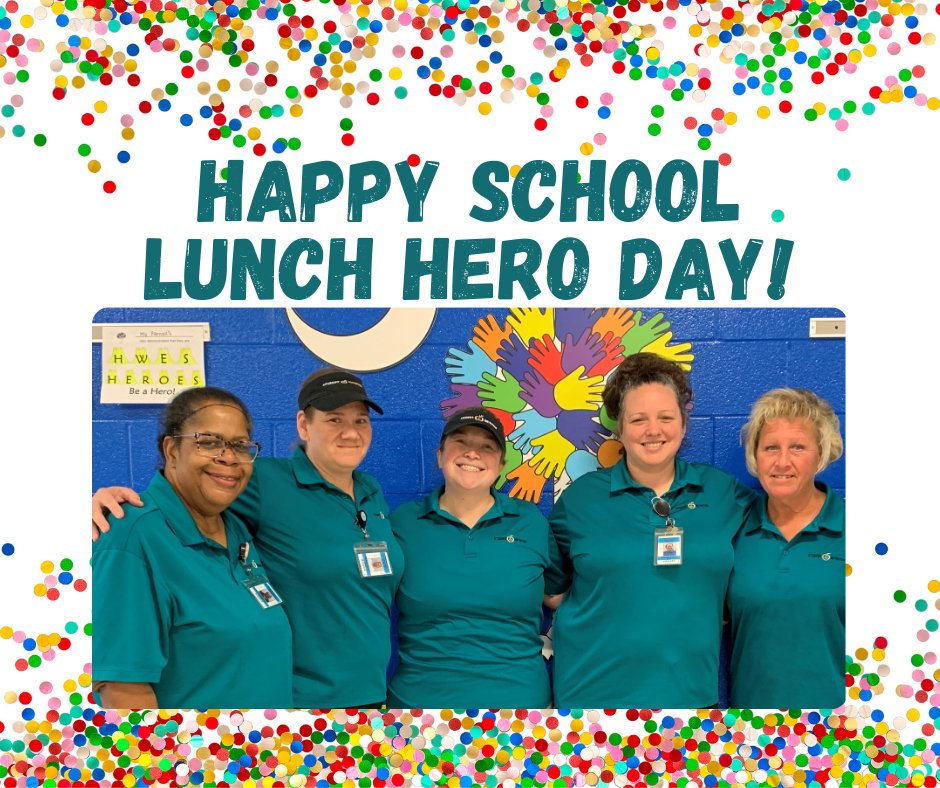Celebrating the best cafeteria staff around! #HWES #BelieveGrowSoar #IrmoStrong