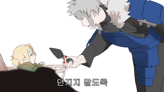 「grey hair korean text」 illustration images(Latest)