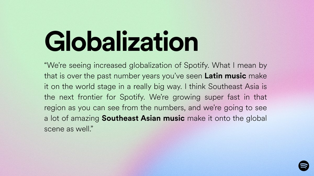 What does the future of Spotify look like? Yesterday, our CEO and Founder @eldsjal, was asked to share 3 trends to watch this year when talking about Spotify’s Q1 2024 earnings. His response? Take a look.