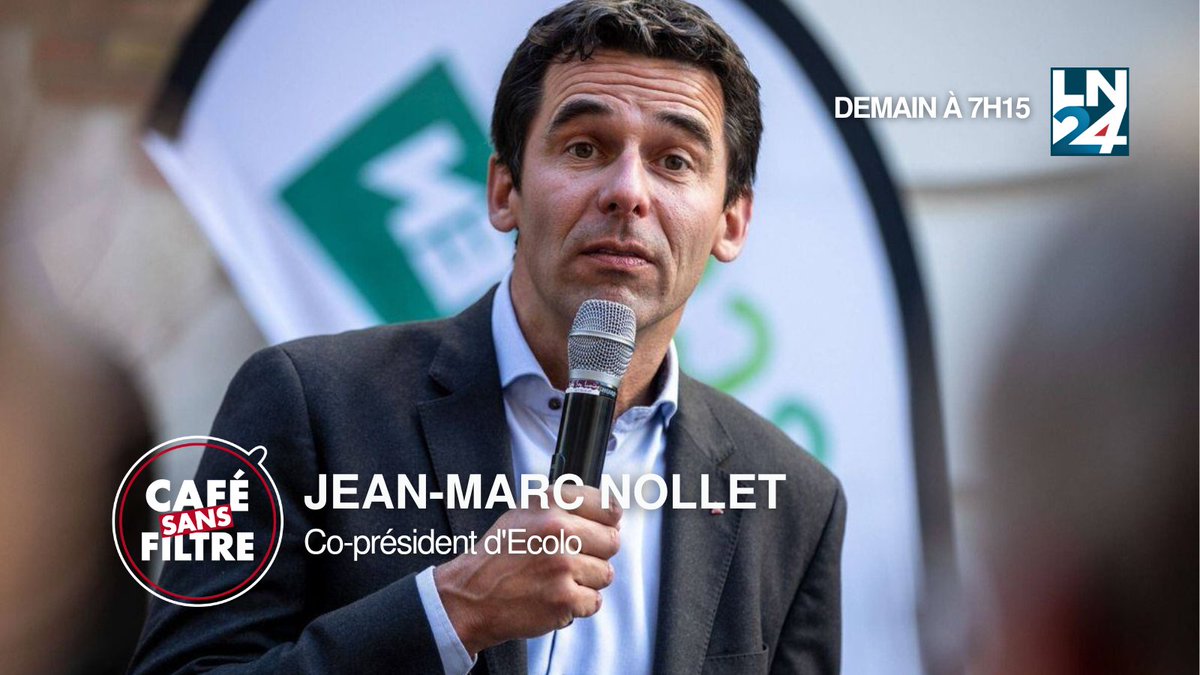 Demain, ne manquez pas @jeanmarcnollet au micro du Café Sans Filtre de @Max_Binet dès 7h15 sur LN24