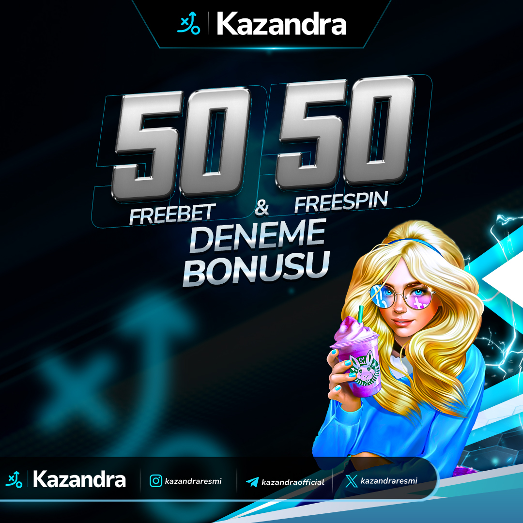 💸 50₺ Almayan Kaldı mı? #Kazandra'ya Üye Ol, 50 FreeBet & 50 FreeSpin Deneme Bonusu Al! ☑️ Şimdi Üye Ol: kzn.pw/kazandra #kazanmaksakazandra