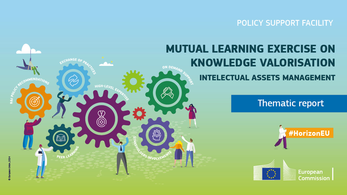 Efficient management of intellectual assets is key for #KnowledgeValorisation. To boost them we need strategic frameworks, continuous training, professional development & incentives Read the recommendations in the 🆕#PolicySupportFacility #MLEreport 🔗europa.eu/!dyNQkM