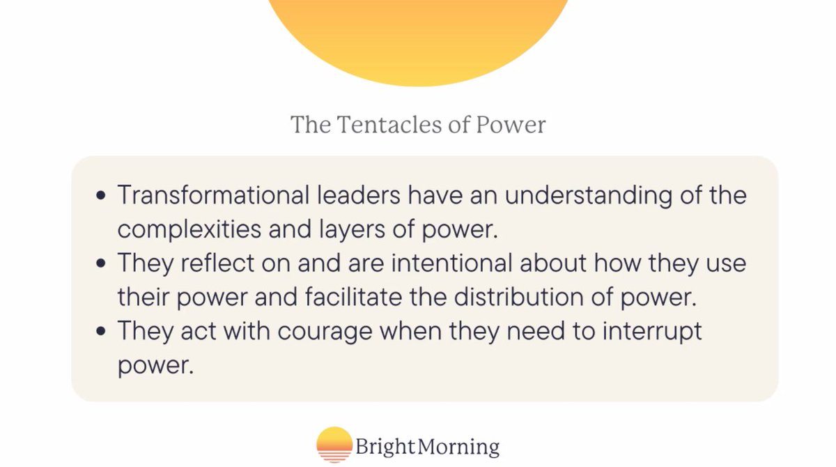On 3day virtual PD abt Art of Coaching Teams w/@brightmorningtm. Day 1 very good. Day 2 discussing Power & Inclusive Teams (am) & Emotional Intelligence (pm) Here is a nice synopsis of convo we've just had My thought: We need more Transformational Leaders #mathequity #RCOE_IS