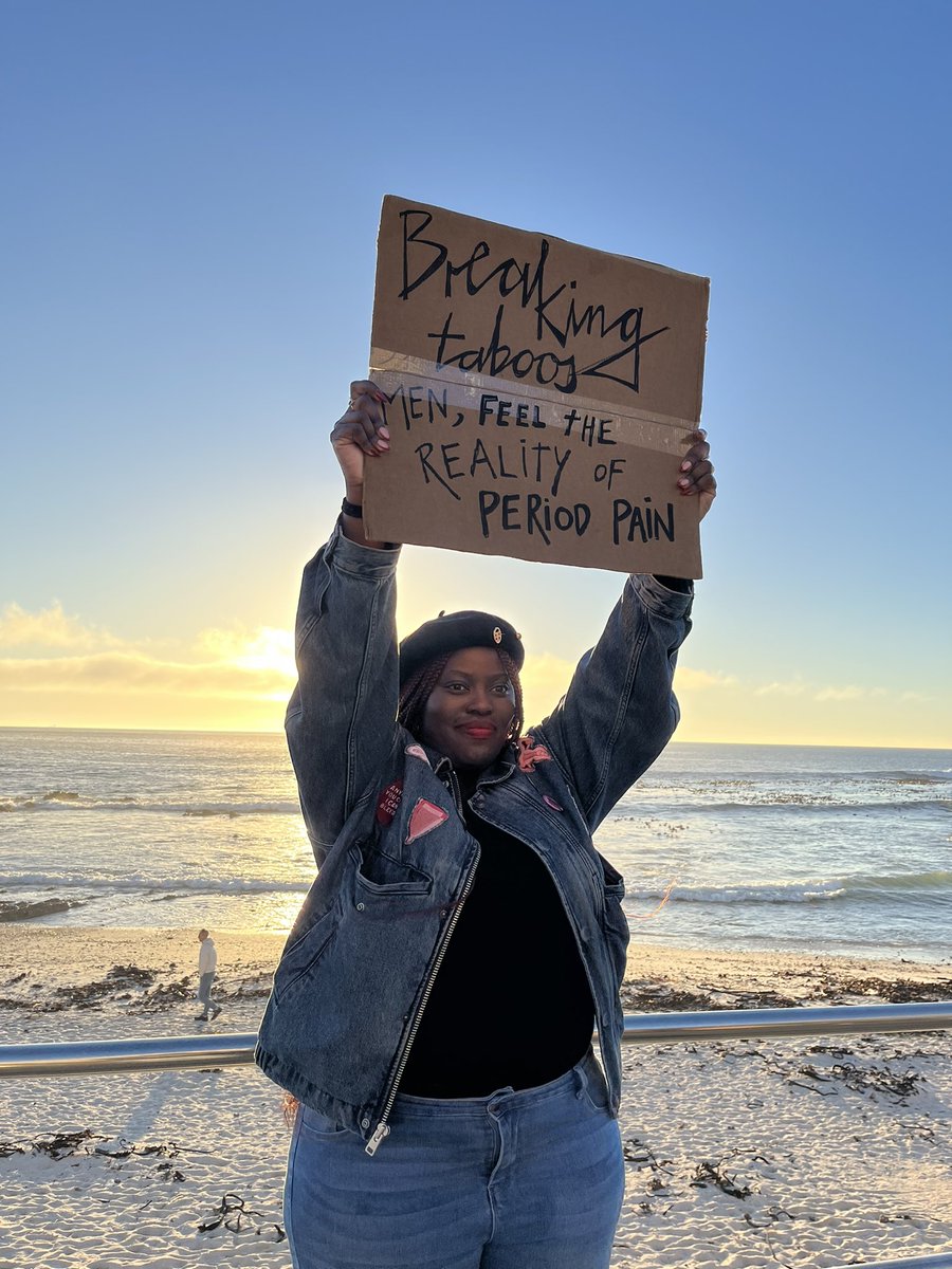 <a href="/CapeTown/">ᑕᗩᑭE TOᗯᑎ</a> challenging men at the promenade to experience period pain. 🩸