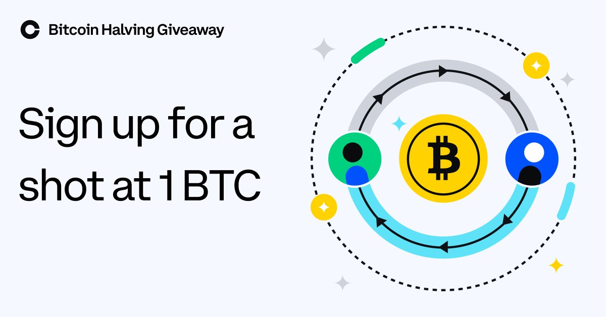 NEW: Coinbase celebrating #Bitcoin halving with weekly #Bitcoin giveaways until May 20th 👀