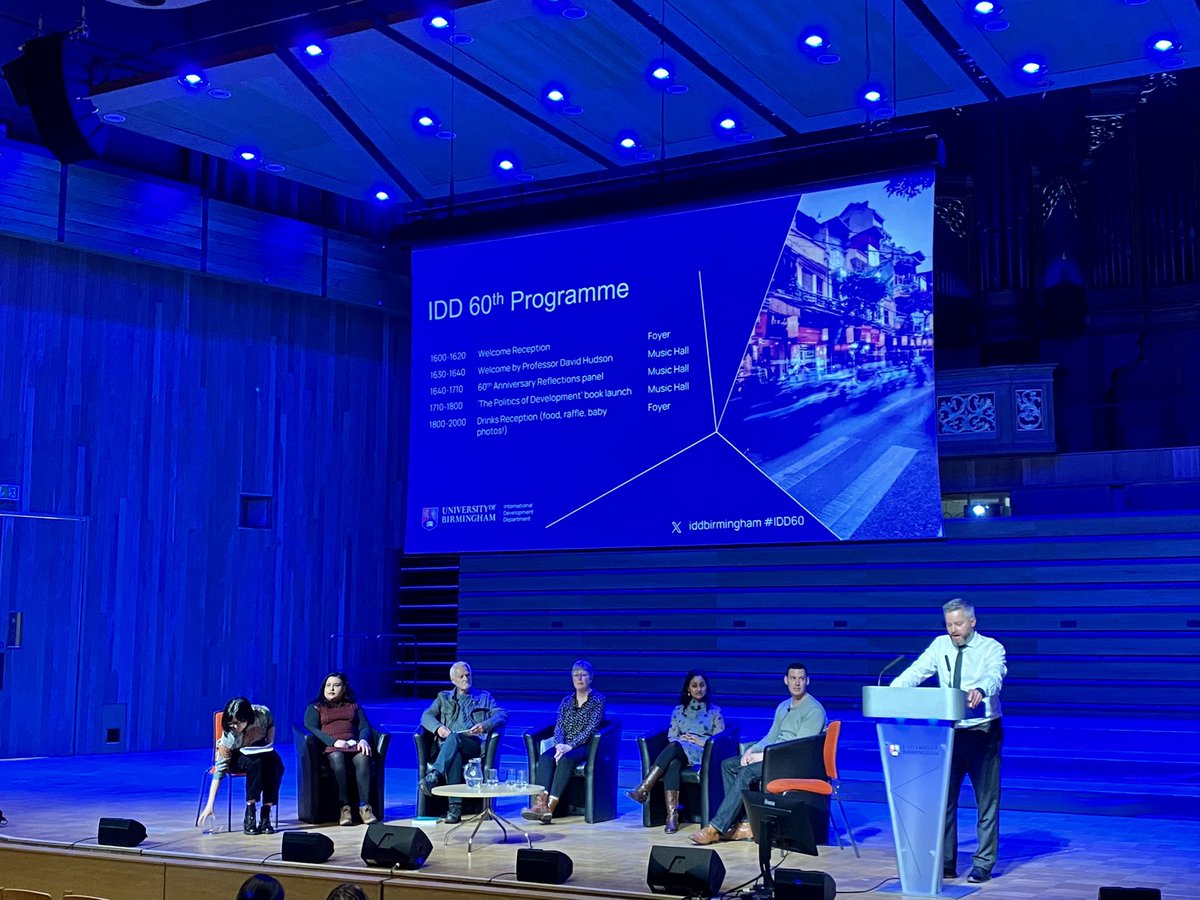 David Hudson and many others doing <a href="/iddbirmingham/">International Development Department</a> proud at our 60th birthday party. 

Wine, a book launch, baby photos … what more could you want. 

As ever, proud to be an IDDer. 

Check us out 👇

birmingham.ac.uk/schools/govern…