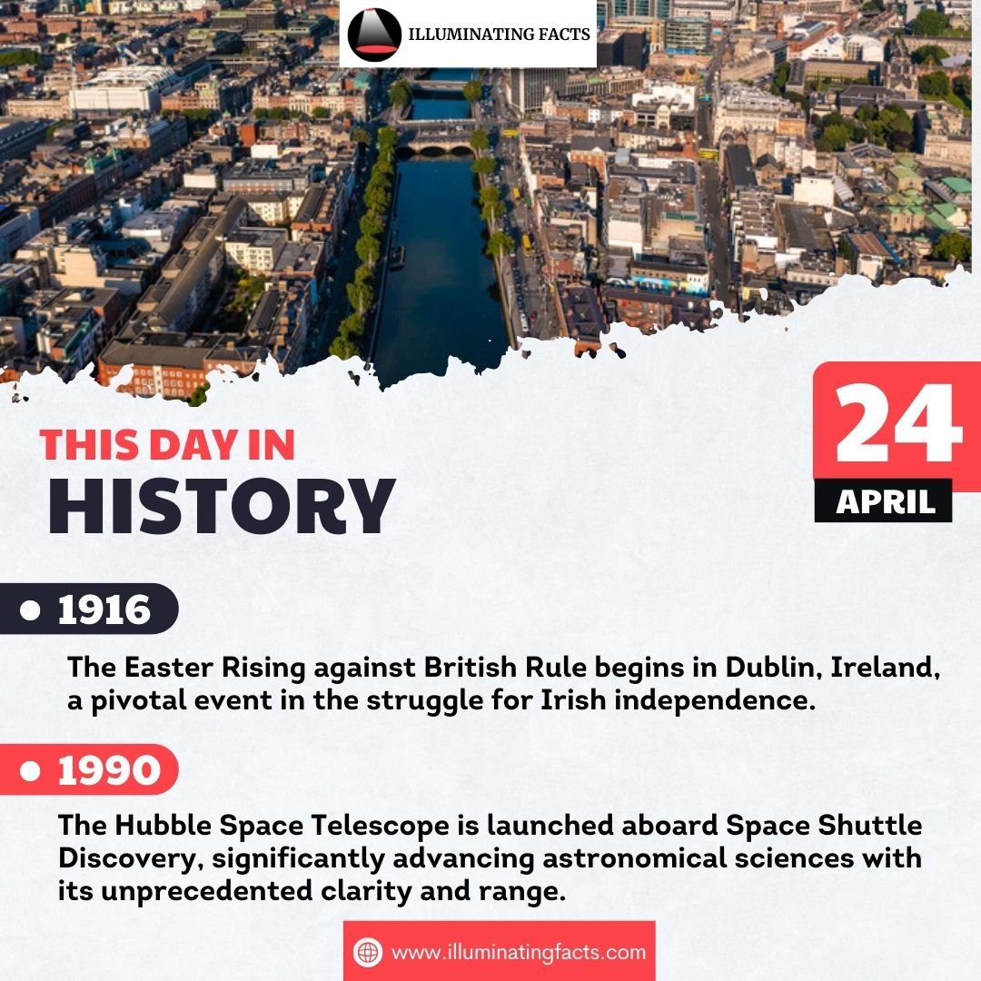 April 24 - This Day in History - #history #facts #thisdayinhistory #historicdates