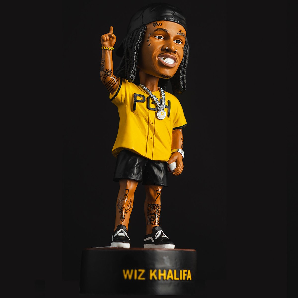 The Pirates are giving away a Wiz Khalifa bobblehead to kick off Yinzerpalooza Weekend on July 20th 😂🔥