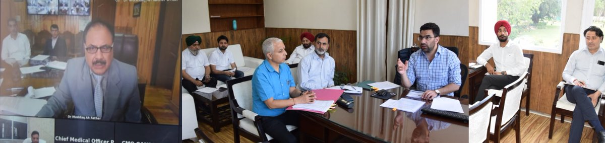 Secretary, Health and Medical Education, Dr. Syed Abid Rasheed Shah, today chaired a meeting to review healthcare arrangements being put in place for the upcoming Shri Amarnathji Yatra, 2024. @diprjk