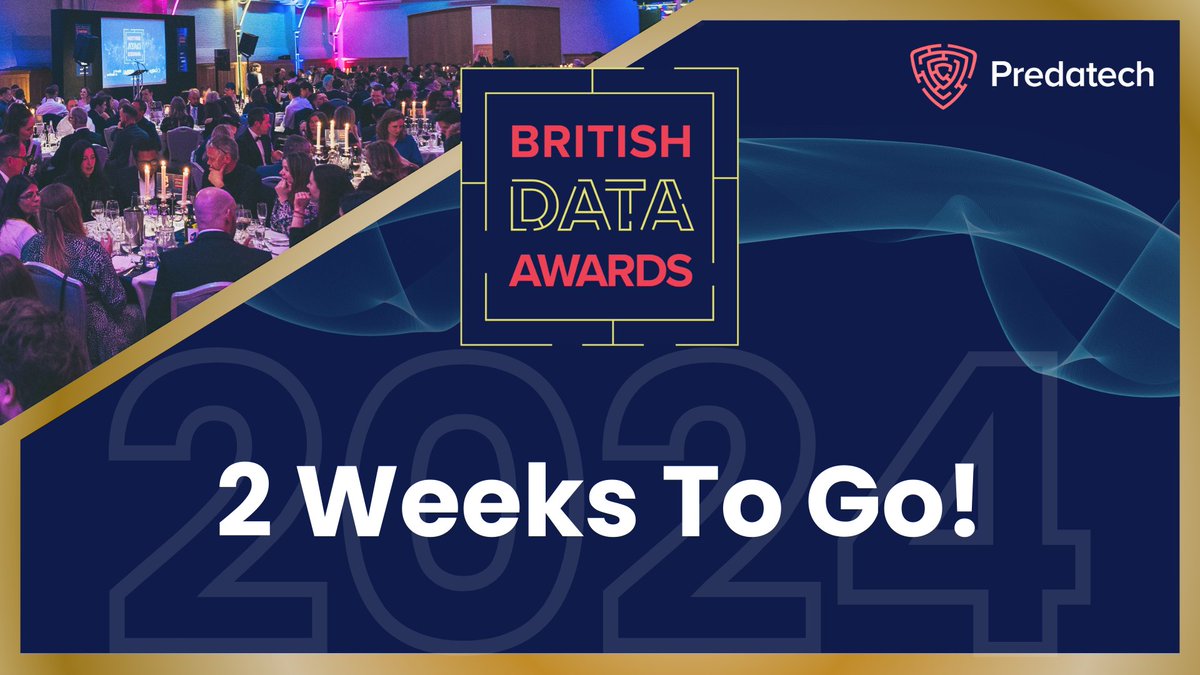 There's now just 2 weeks to go until the British Data Awards 2024 Ceremony! We’re super excited to celebrate our Finalists and announce the Winners. We look forward to welcoming guests from 6.30pm!