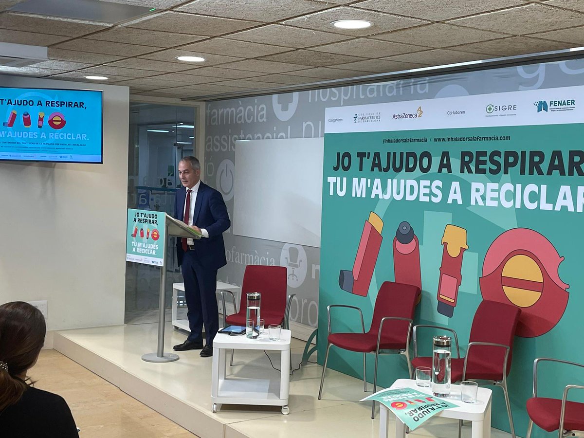 ¡Hoy es el día! @farmaceuticsbcn presenta la campaña 'Yo te ayudo a respirar, tú me ayudas a reciclar', coorganizado por @AstraZenecaES y con la colaboración de SIGRE y @fenaer2 💪¿Nuestro objetivo? Concienciar sobre la importancia de la correcta gestión medioambiental de los…