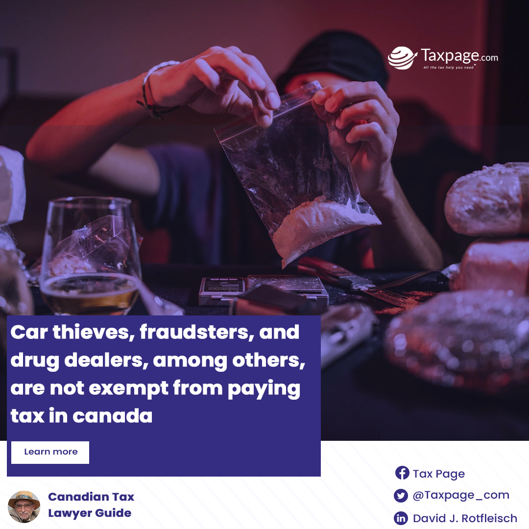 Car thieves, fraudsters, and drug dealers, among others, are not exempt from paying tax in Canada

In Canada, illicit earnings from theft, crypto scams, and drug sales, among others, are taxable. 

#Taxpage #Taxlaw #CRA #Canada