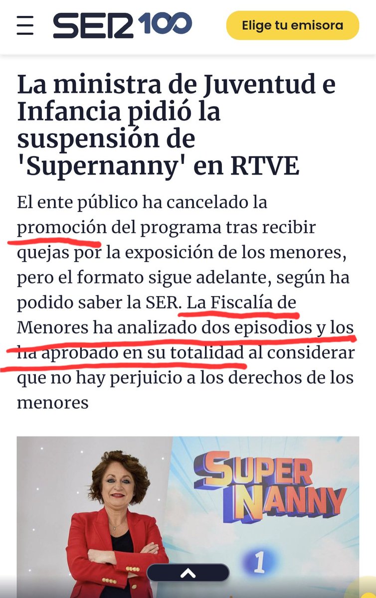 Mucha gente se pregunta cómo puede ser que Fiscalía del Menor haya determinado que Supernanny no vulnera los derechos de la infancia, cuando se están mostrando escenas de menores en situaciones íntimas y vulnerables.  Te explico por qué se permite esto+