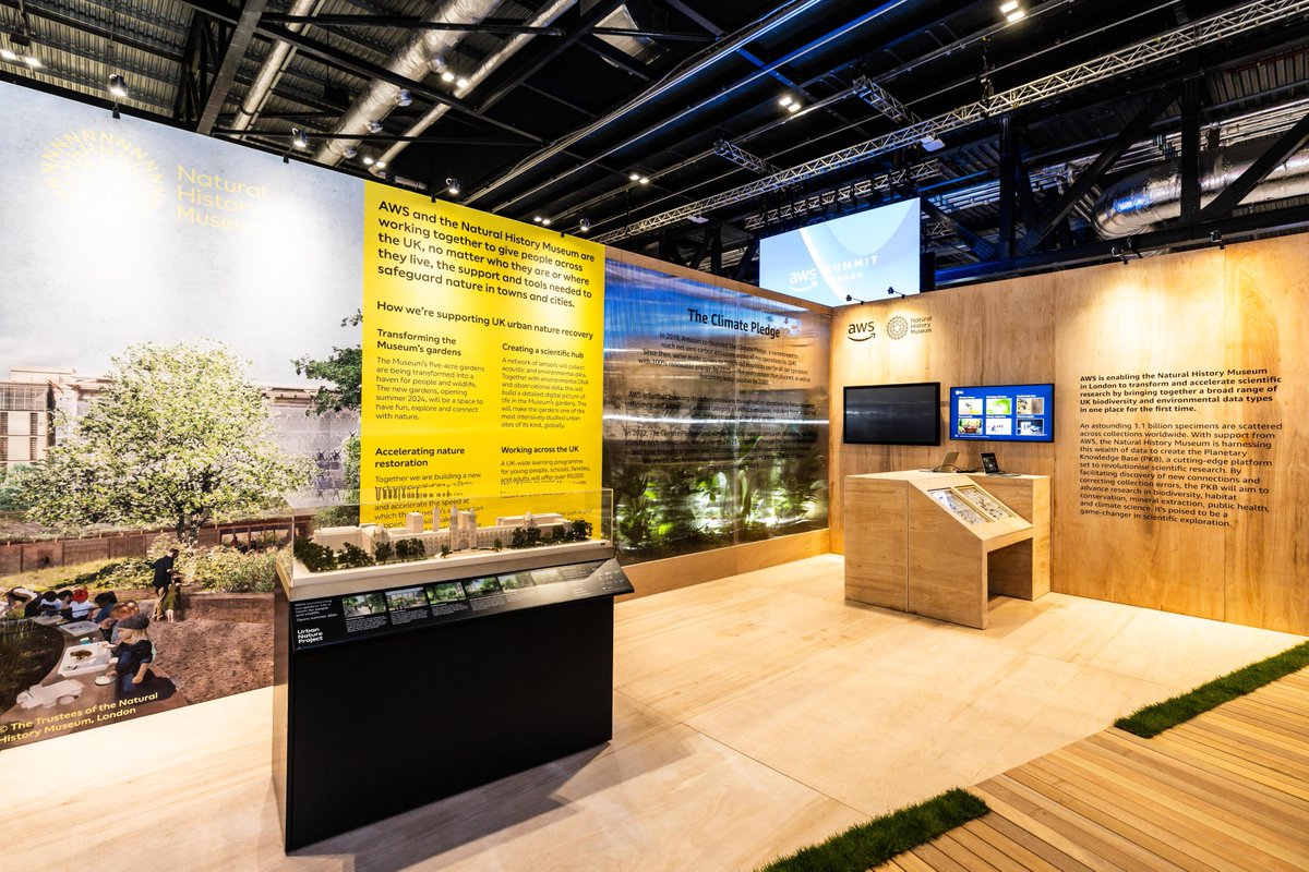 Hands up 🙋... Who visited the Urban Nature Hub at #AWSSummit London today? You can learn more about how we're collaborating with @NHM_London here: go.aws/3Wgs5a2