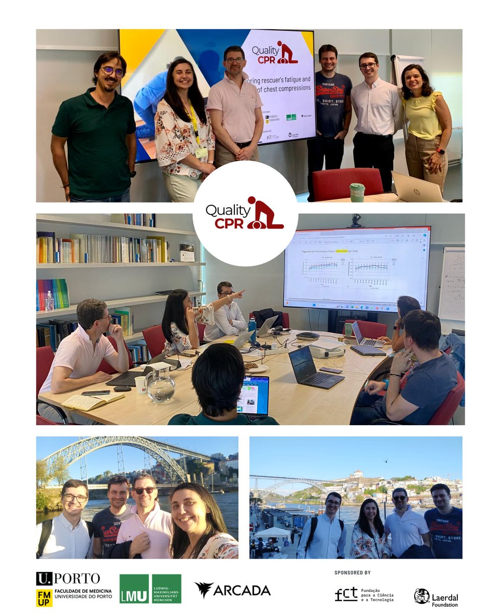 🌟 Exciting times at the CPR Quality project! We welcomed our international partners on March 23 for pivotal discussions on how rescuer posture affects CPR effectiveness. Thanks to <a href="/badea_marc/">Marc Lazarovici</a> &amp; <a href="/ChrideEricsson/">Christoffer Ericsson</a> for your insights! 🙌
<a href="/LMU_Muenchen/">Universität München</a>  <a href="/ArcadaPSLC/">Arcada Patient Safety And Learning Center</a> 
<a href="/FMUPorto/">Faculdade de Medicina da U.Porto</a> @CINTESIS