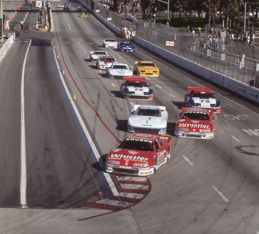 Nostalgia. 🥰 Way back when the @MazdaRacing RX-7 GTO ran @GPLongBeach with @IMSA. #MazdaMotorsports #MazdaRX7