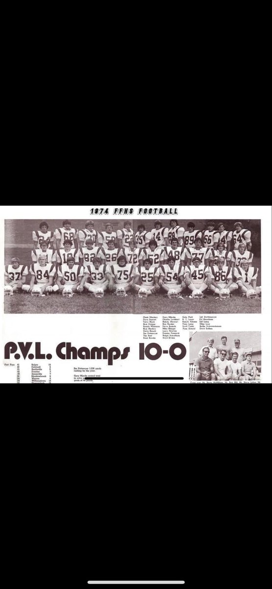 We hope everyone can make it out to the game when we recognize our undefeated 1974 team!