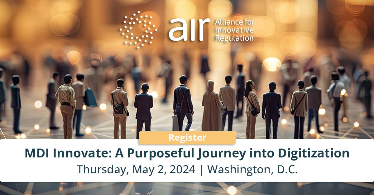 📰 News: AIR Announces Convening on Minority Depository Institutions: ‘#MDIInnovate: A Purposeful Journey into Digitization’ ➡ regulationinnovation.org/news/air-annou… Act now! Limited spots are available for next week's in-person event on 5/2 in Washington, D.C. ➡ cvent.me/09P9M9