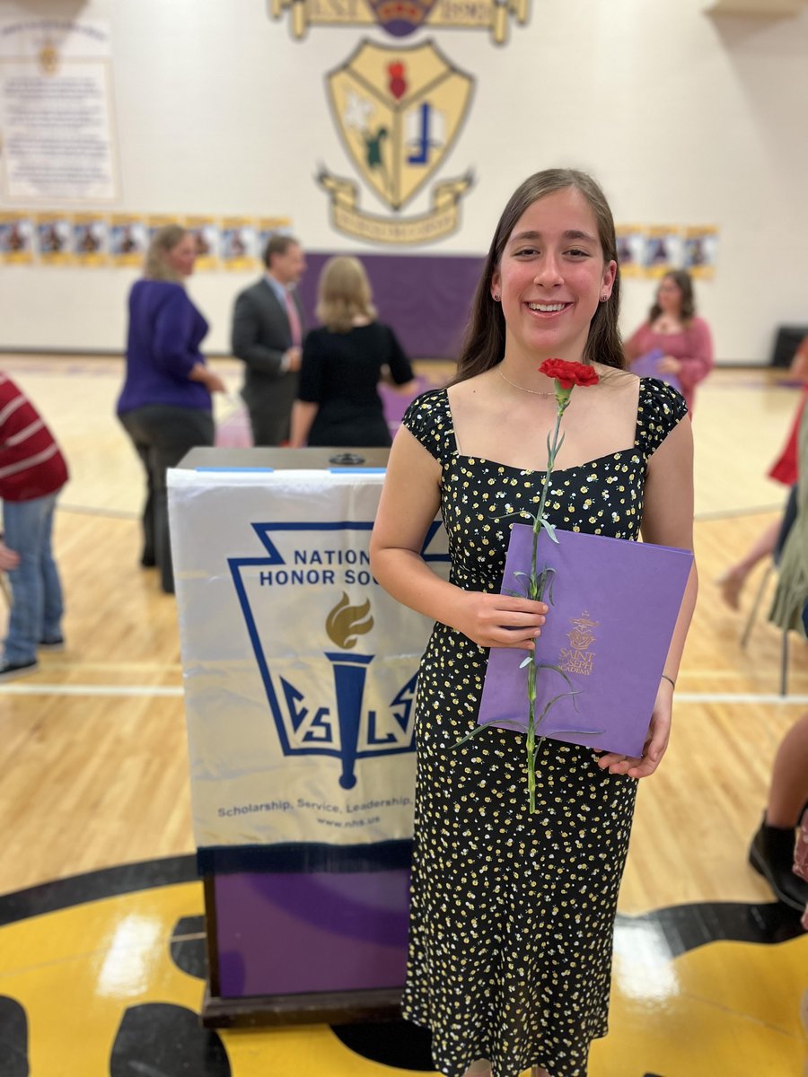 Congratulations to our own Gabriella Croce as she was inducted in the National Honors Society last night...