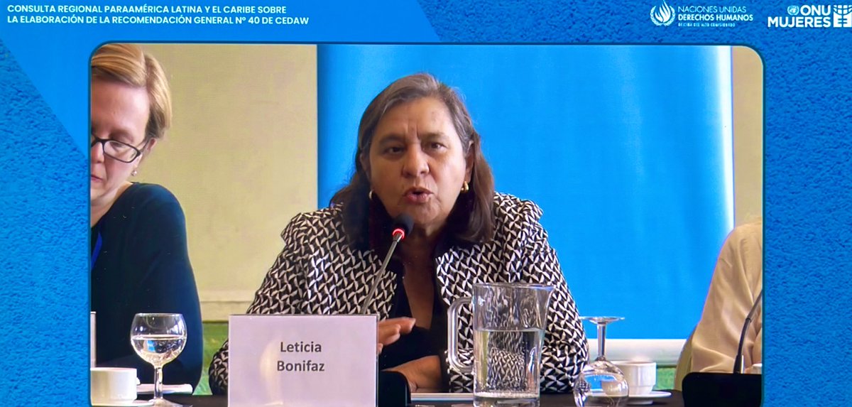 @leticia_bonifaz: Por qué nos siguen dejando fuera de la toma de decisiones…? #OSC de #Ecuador presentes en la Consulta Regional sobre la Recomendación General N°40 sobre representación igualitaria e inclusiva de #mujeres en los sistemas de toma de decisiones @UN_Women #CEDAW