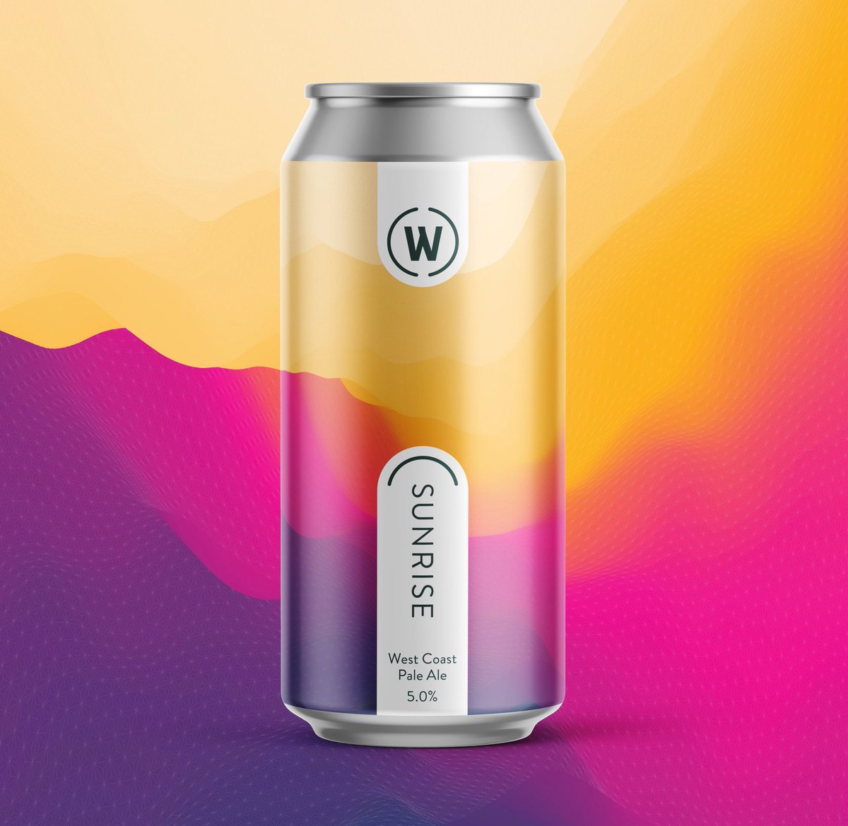 Introducing Sunrise in can, a 5% West Coast Pale Ale bursting with pine, citrus &amp; stone-fruit. Heavily hopped with Chinook, Centennial, Columbus, Idaho7 &amp; Simcoe, has a satisfying bitterness underlying the fresh flavours. It’s hazy. Order online for free local delivery or instore
