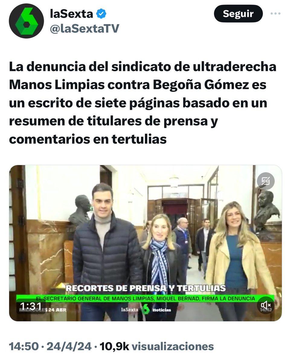 Es muy burdo y por eso esta vez, por lo que sea, no vamos con ello Con los escritos contra Podemos que se basaban en recortes de prensa, bulos y comentarios en tertulias, sí que iban, sí Sinvergüenzas mafiosos