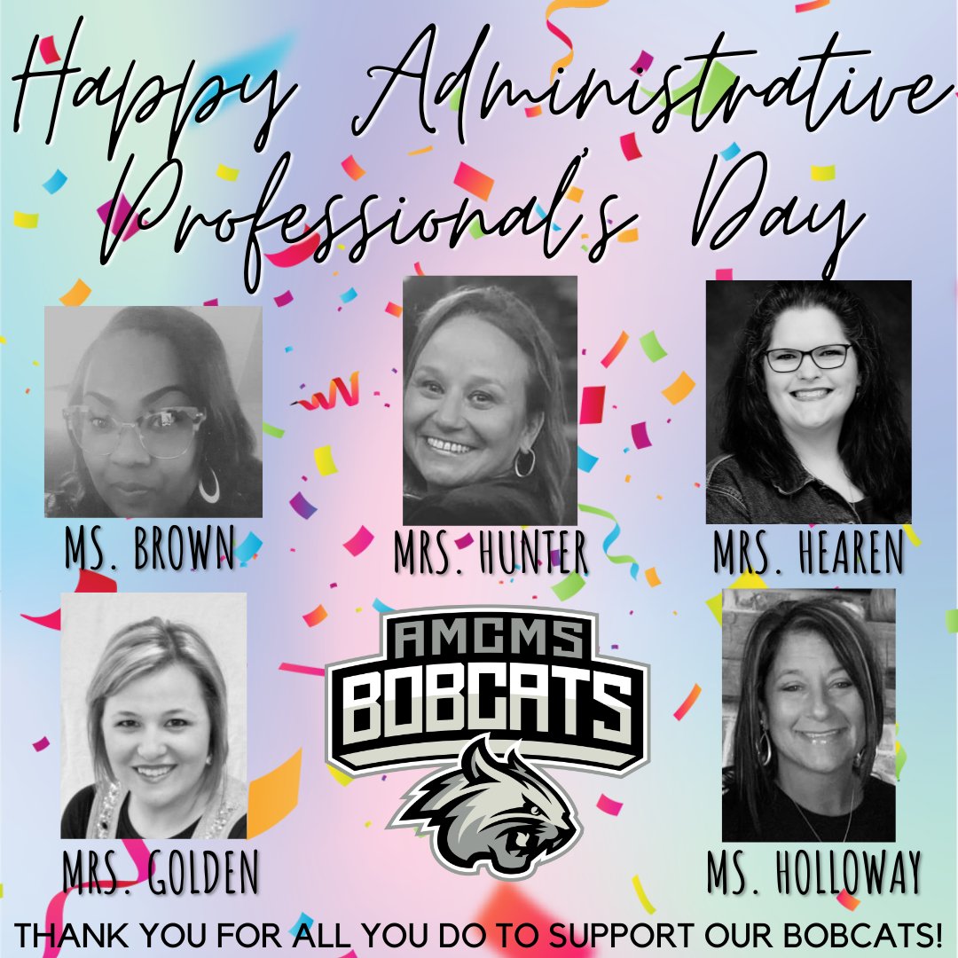 Bobcat Country really has the best team around! This group of ladies help our campus run smooth, all with a smile!! Please join us in celebrating our amazing administrative professional staff at AMCMS!
#SuccessCSISD
#BobcatCountry