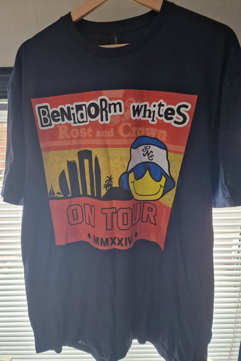 Jordjolly's tweet photo. New t-shirt has arrived from @FootballCDesign and its better than last year's! Up the shite Beni Rose and Crown whites #pnefc  https://t.co/BlNWeeDyab https://t.co/crLCpwDfFL