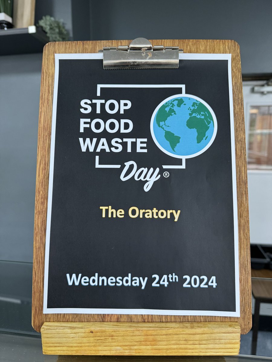 Following on from #EarthDay2024, @oratoryschool supported #StopFoodWasteDay today, which aims to raise awareness of the global food waste issue. At lunch, left-overs from the week were transformed into delicious new meals such as chicken pie & risotto. @_StopFoodWaste_