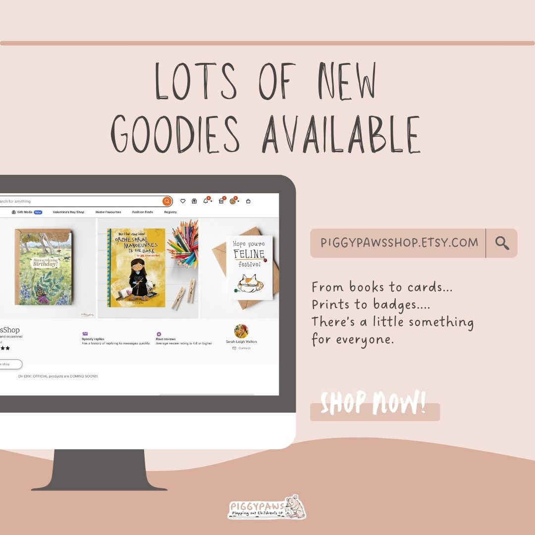 My Etsy Shop is full to the brim with lovely goodies! 
There’s new ones, some old favourites and keep an eye out for the Oh Erik Official gift range! 🤎  
piggypawsshop.etsy.com 
#etsyshop #newgoodies #oldfavourites