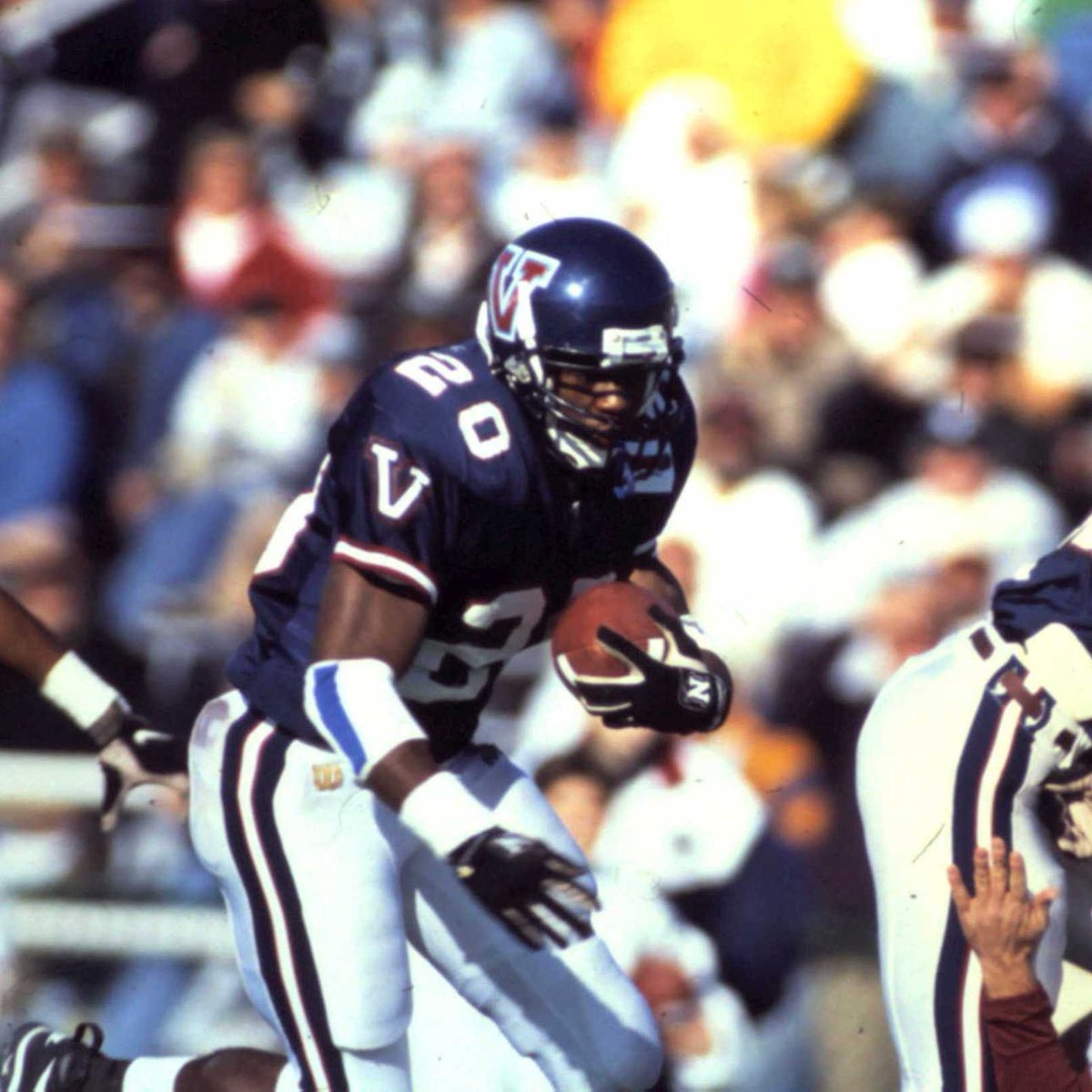 Before he was an Eagle, @36westbrook was tearing it up at @NovaFootball 📸:@NovaAthletics