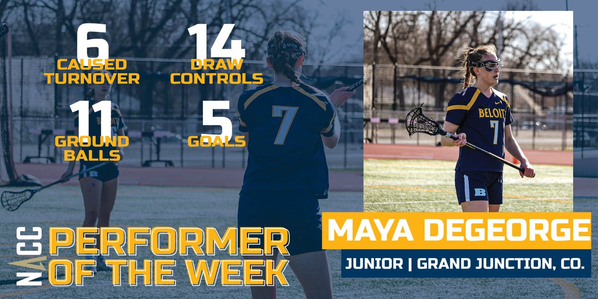 🚨PERFORMER OF THE WEEK🚨 Maya DeGeorge (WLAX) has been named the NACC Defensive Student-Athlete of the week! RECAP: naccsports.org/news/2024/4/24… Congrats Maya!